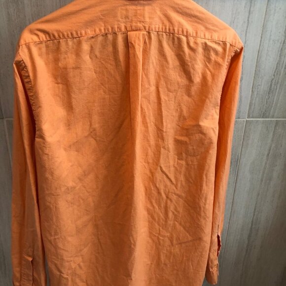 Ralph Lauren Custom Men's Polo Fit button up shirt, Size Large, Color Orange - Picture 7 of 11